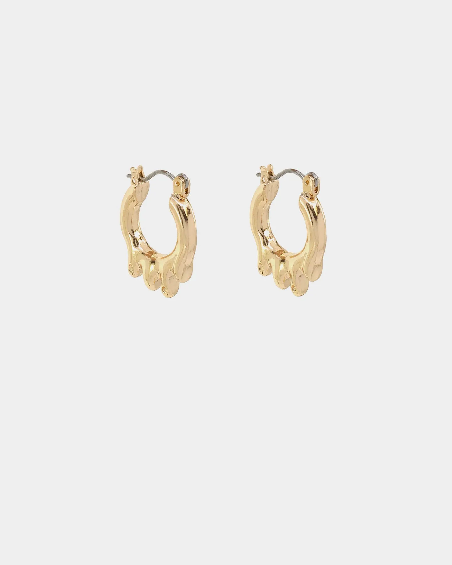 Wild For The Weekend Paint Dripping Earrings Gold